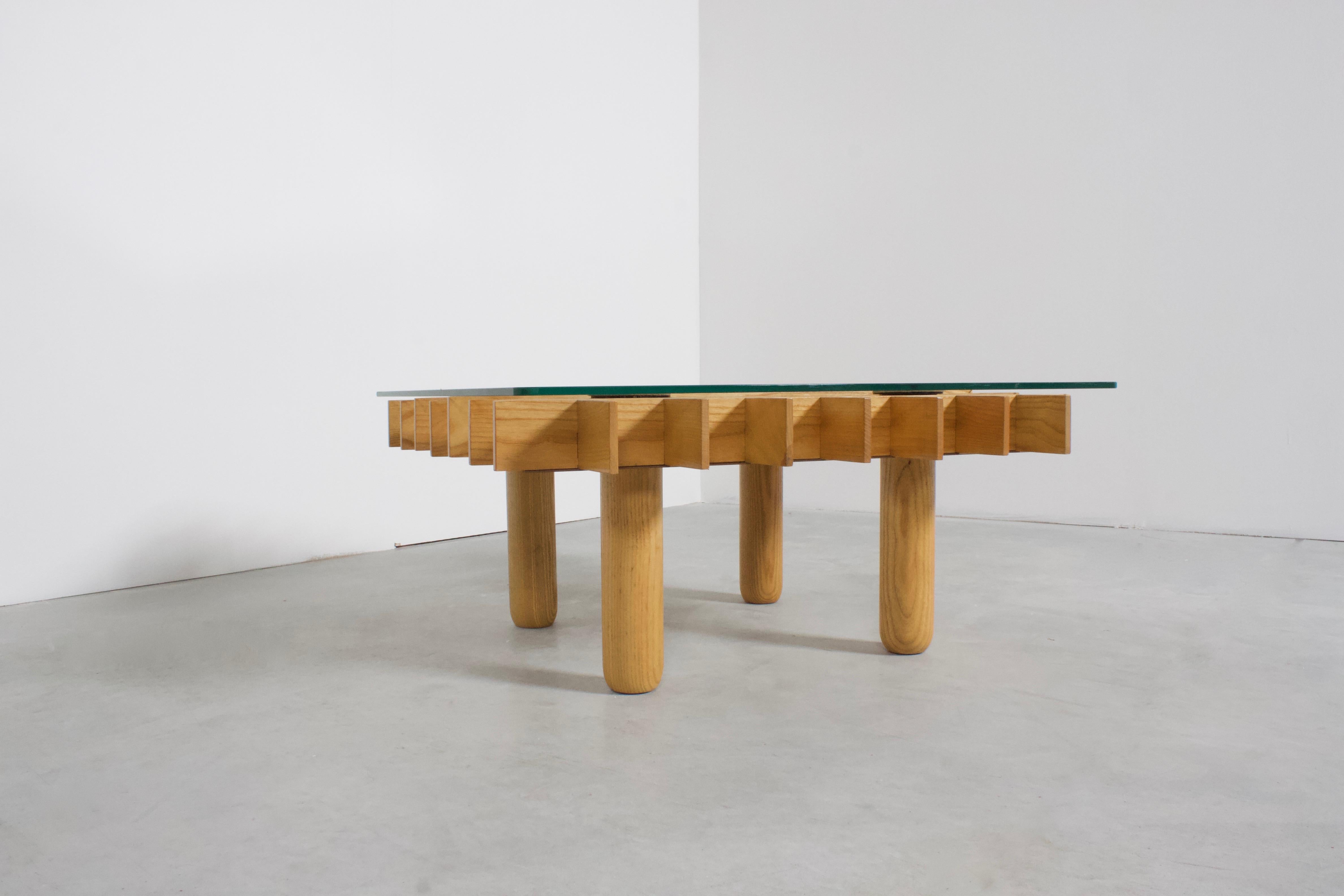 Mid-Century Modern 1970s Italian Graphic Coffee Table