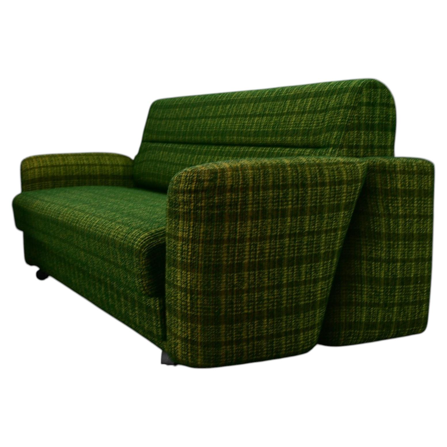 1970s Green 3-Seater Sofa/bed, Italy