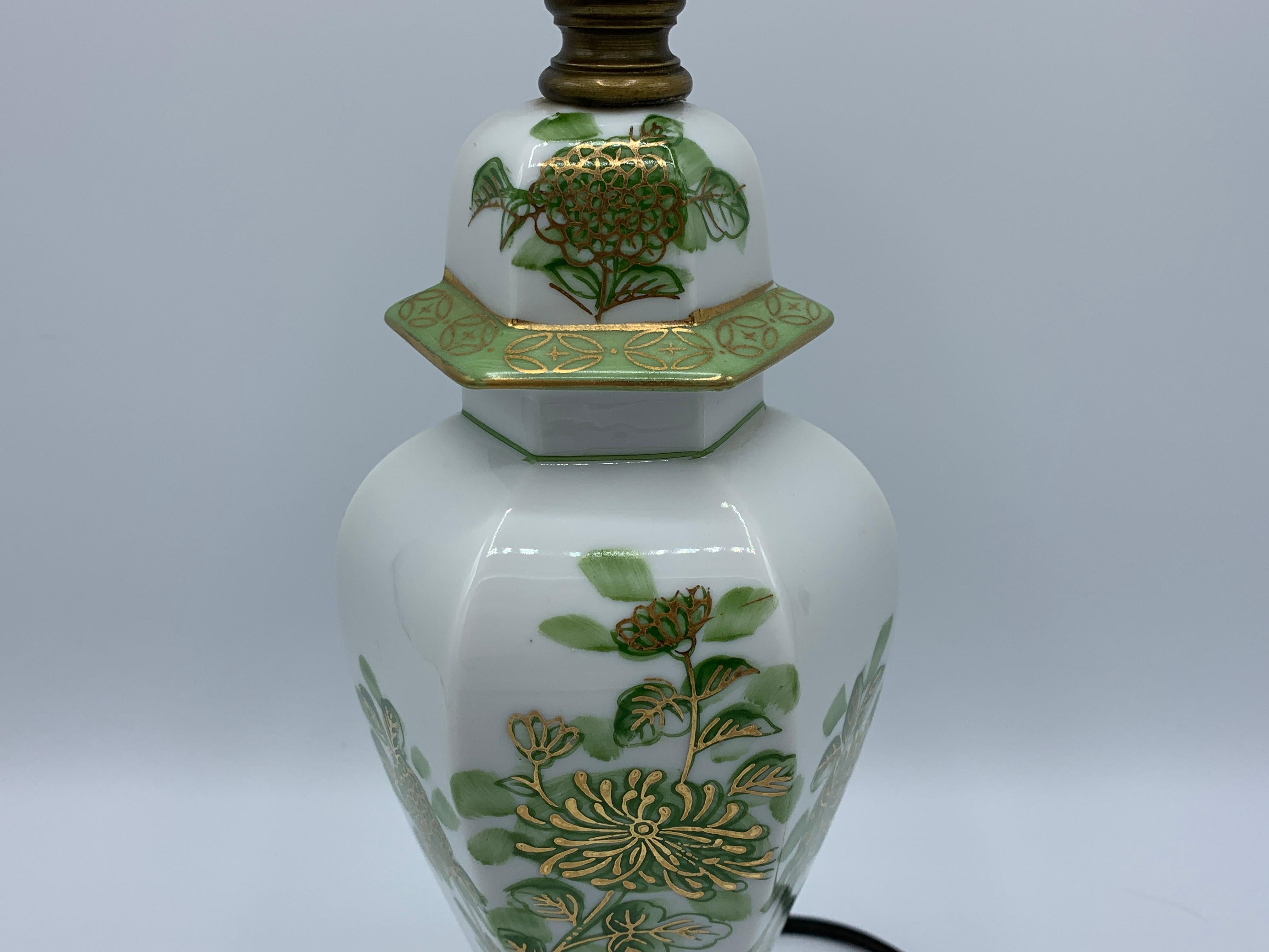 green and white chinoiserie