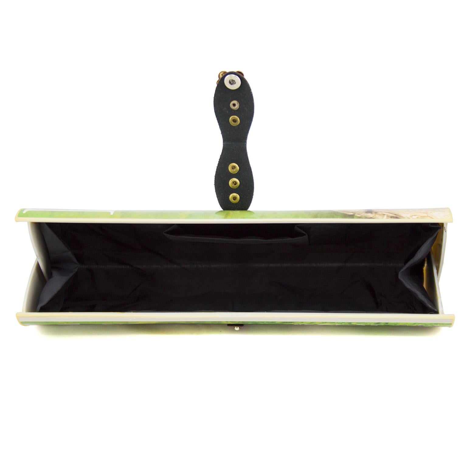 Brown 1970s Green Magazine Clutch