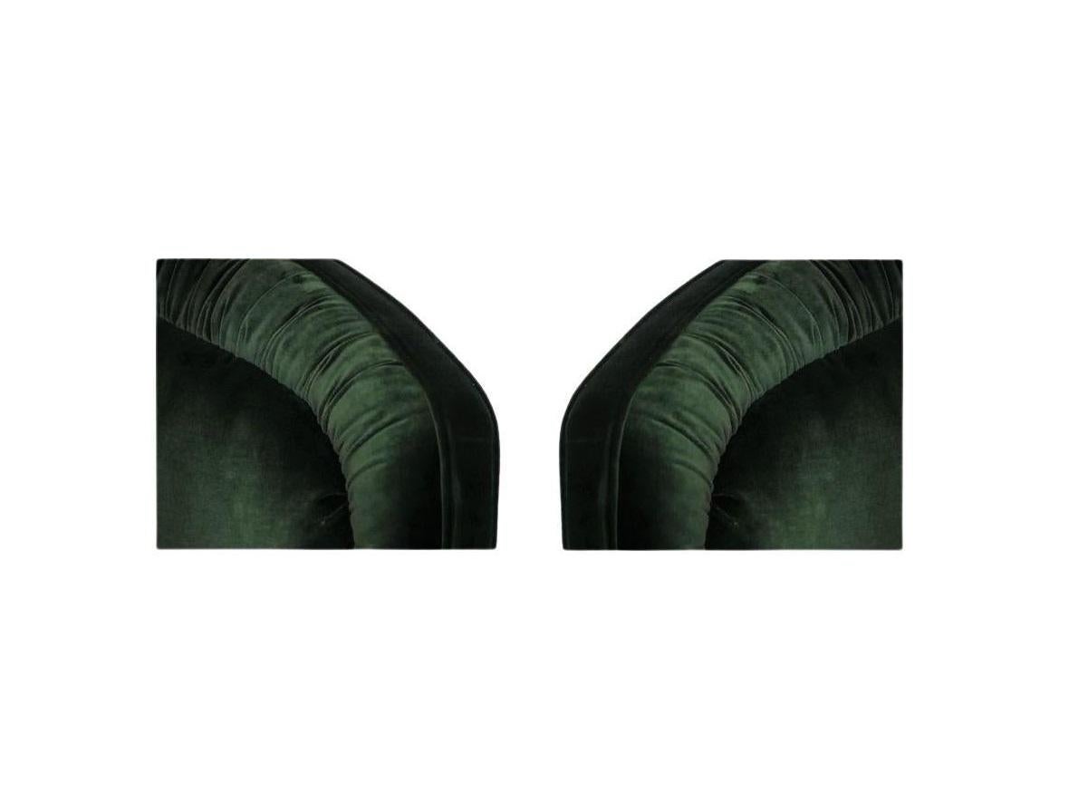 emerald green swivel chair
