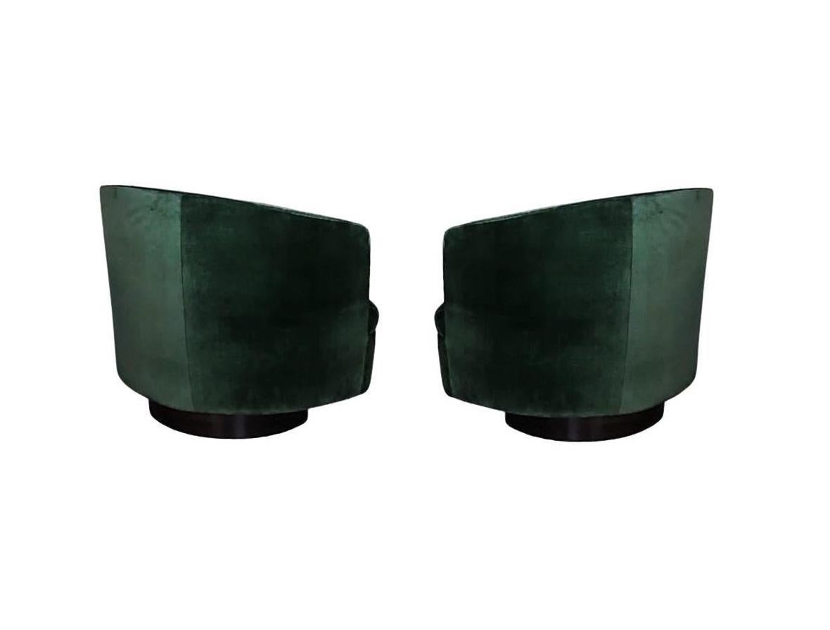 green swivel chairs