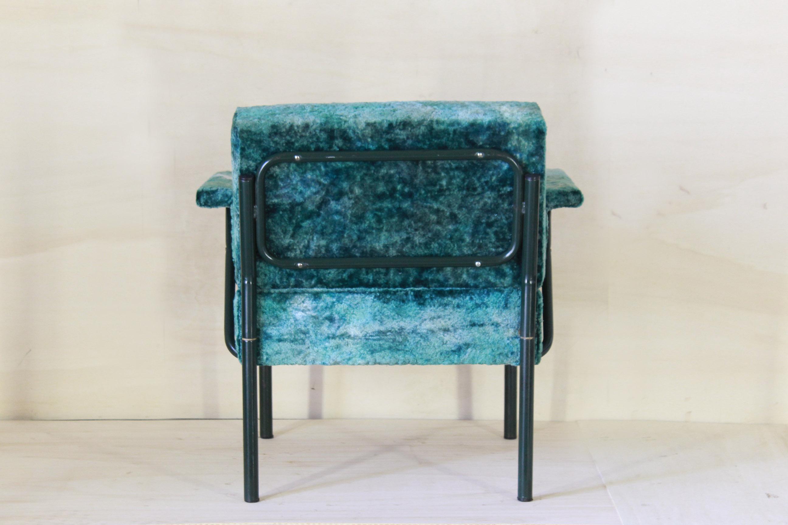1970s Green Vintage Armchair In Good Condition In Ceglie Messapica, IT