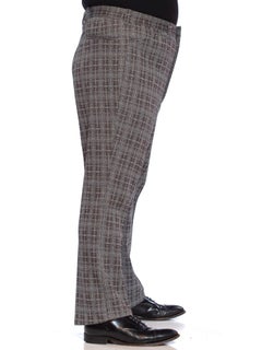 1970'S Grey & Burgundy Men's Polyester Disco Pants XL NWT