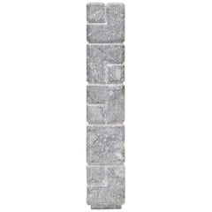 Graue Skulptur aus Stein aus den 1970er Jahren von Momcilo Milovanovic