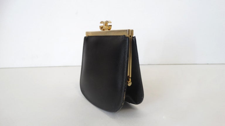 1970s Gucci Black Leather Coin Purse at 1stdibs
