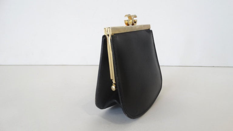1970s Gucci Black Leather Coin Purse at 1stdibs