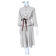 Set di gonne a righe in cotone Gucci anni '70