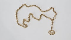 1970s Gucci Mariner Link Chain Logo Belt