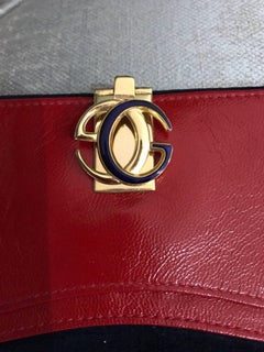 1970s Gucci Navy Blue Suede Wallet