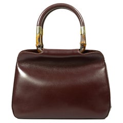 1970s Gucci Oxblood Leather Handbag