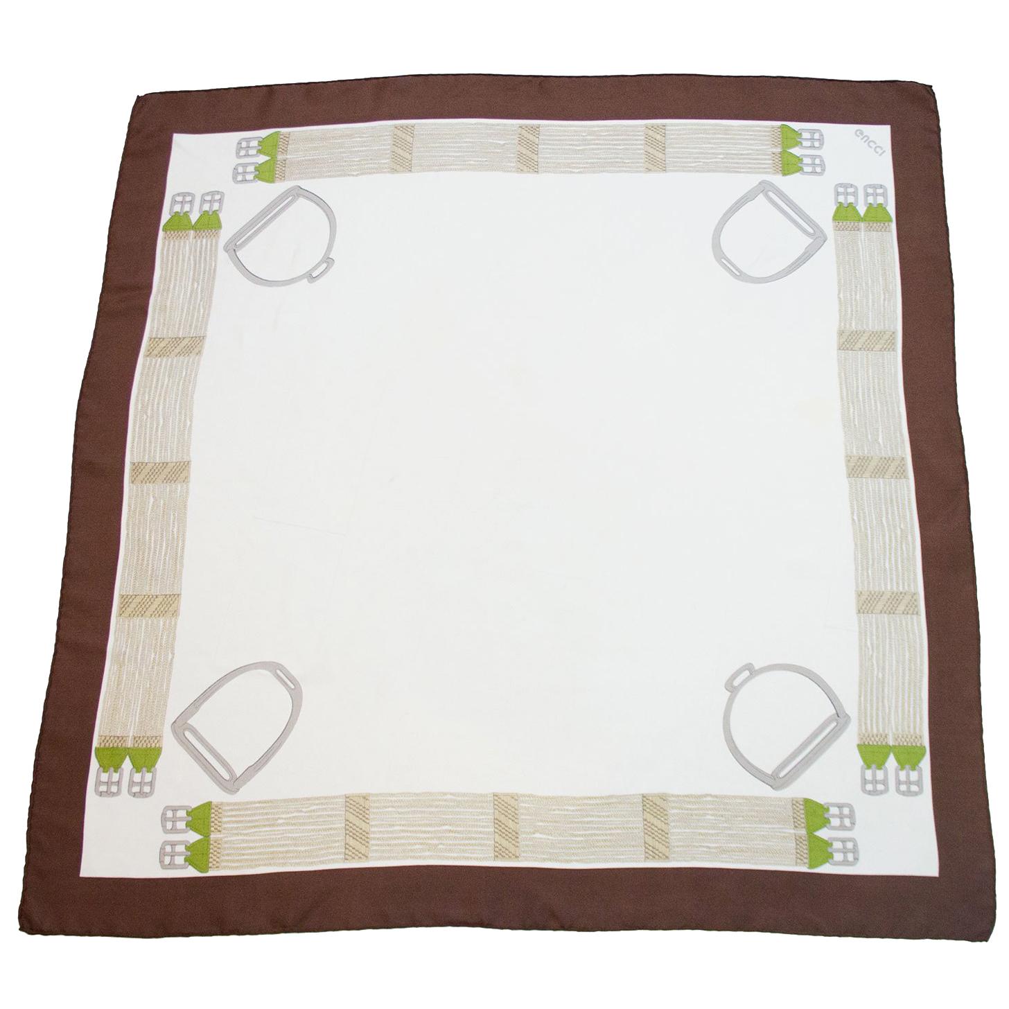 Foulard en soie Gucci des années 1970
