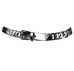 1970s Gucci Silver-Tone Metal Chain Link Waist Belt