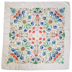 1970s Gucci V Accornero Floral Scarf