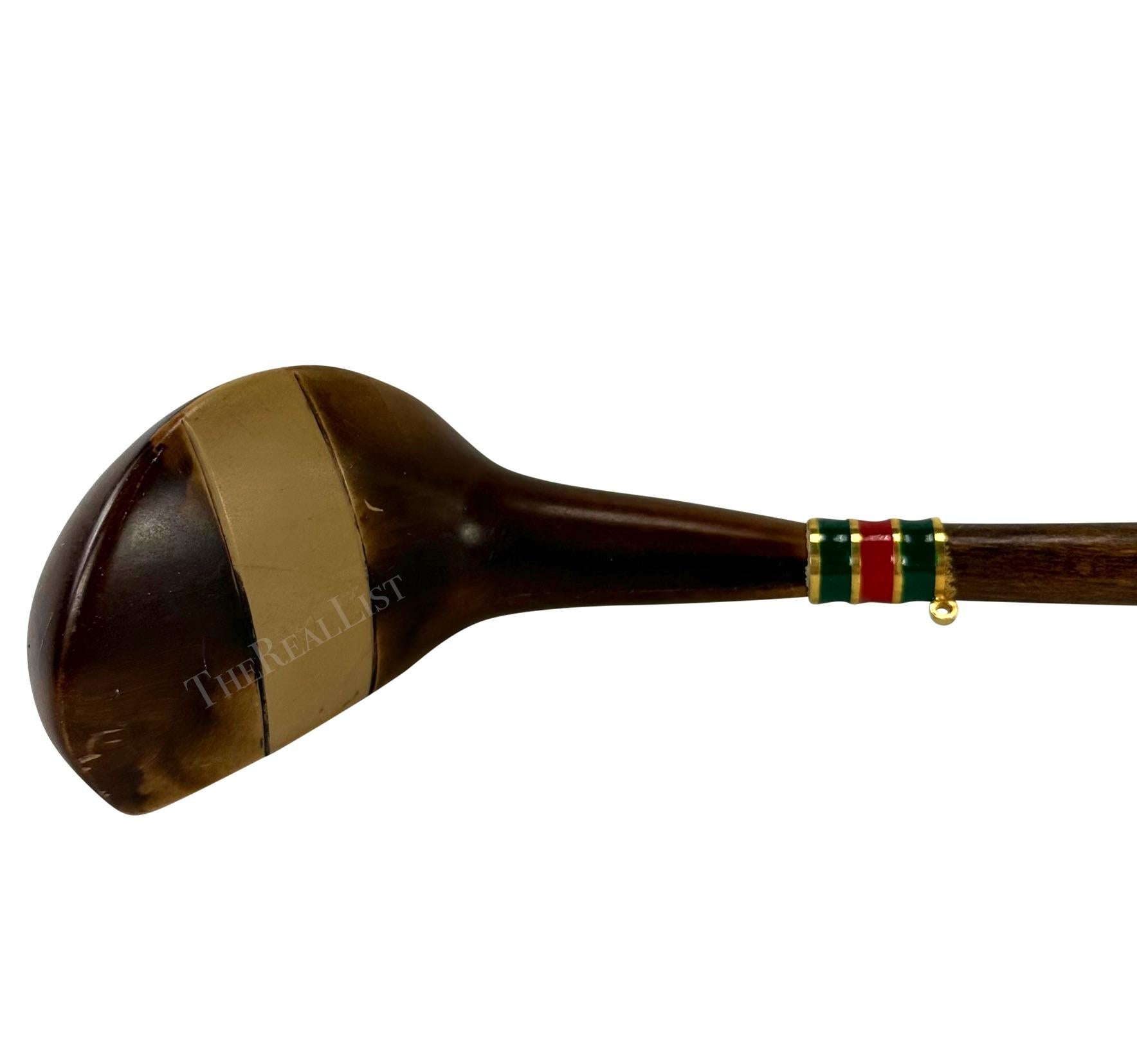 1970s Gucci Wood Golf Club Long Shoe Horn  For Sale 2