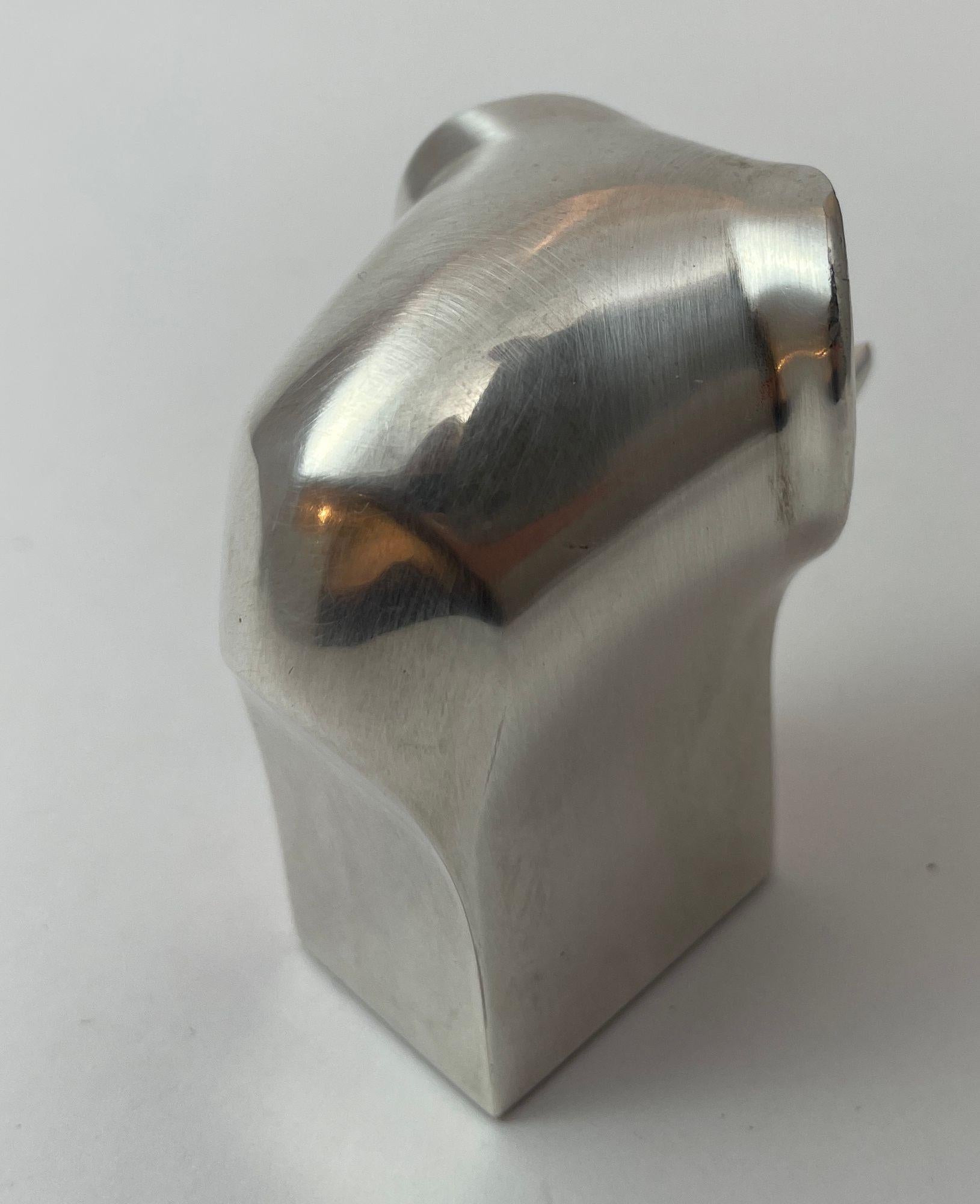 1970er Gunnar Cyrén für Dansk Silver Plate Elefantenfigur Briefbeschwerer im Angebot 3