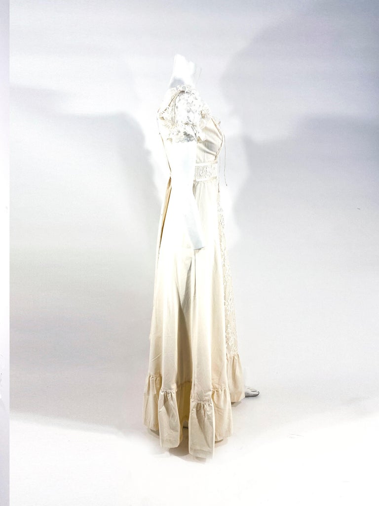 1970s Gunne Sax Cotton and Lace Cottage Dress at 1stDibs | gunny sack ...