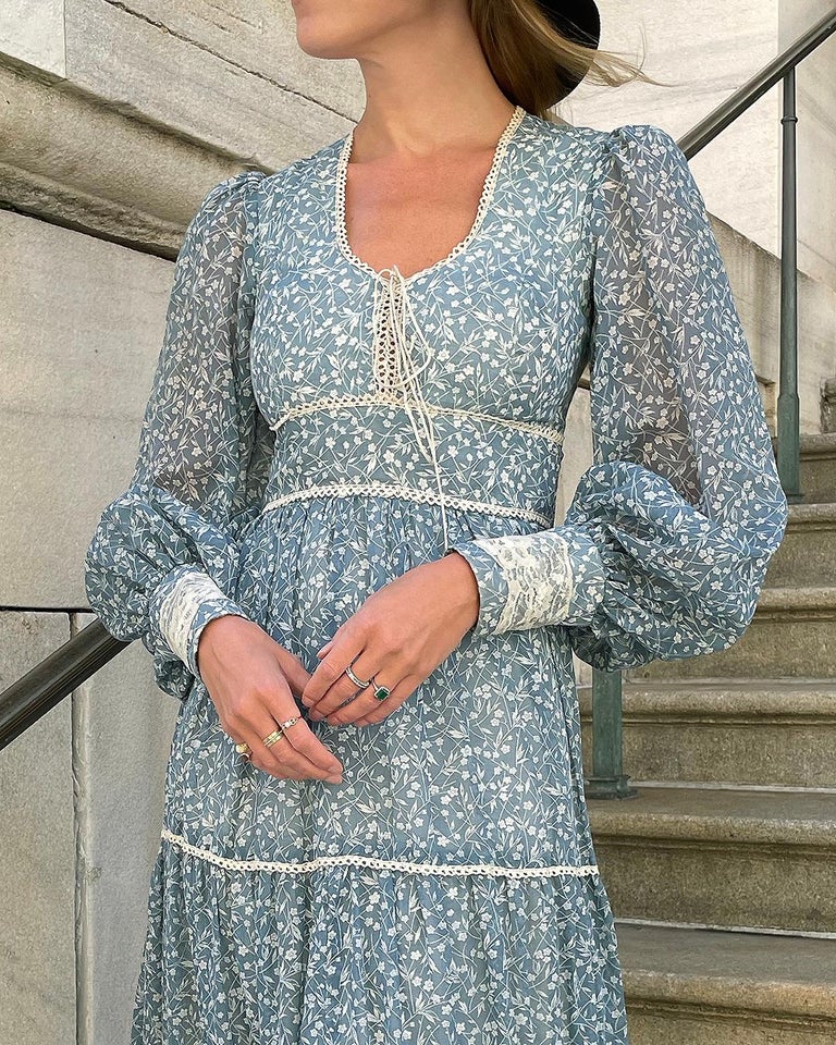 1970s Gunne Sax Long Sleeve Maxidress For Sale at 1stDibs | gunne sax  dresses for sale, original gunne sax dress, gunny sack dress 1970