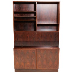 1970s Gunni Omann Refinished Rosewood Shelving Unit / Bureau by Omann Jun