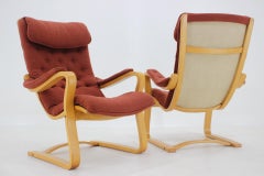 1970s Gustav Axel Berg Pair of 'Peter' Easy Chairs by Bröderna Andersson, Sweden