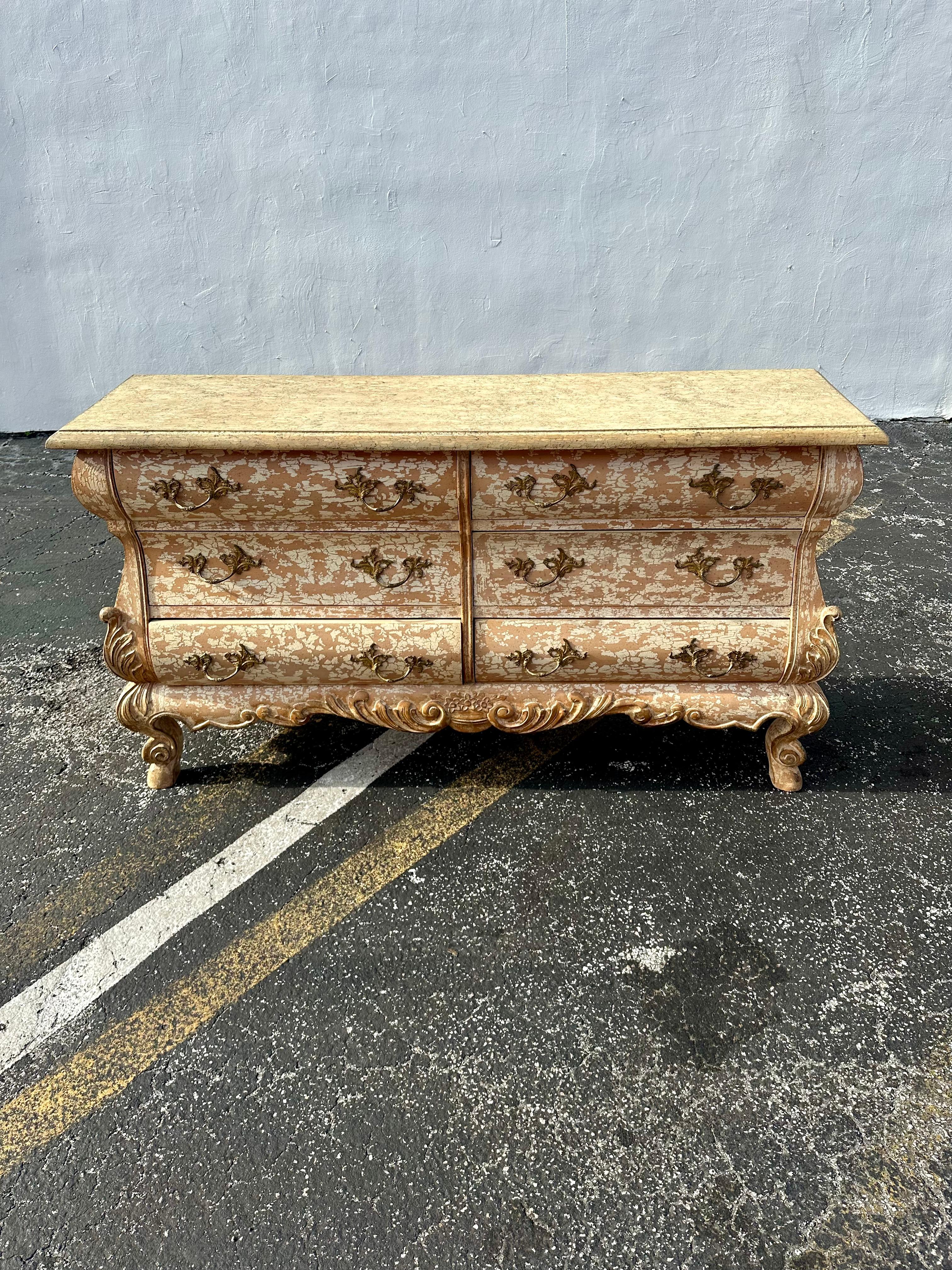1970s Gustavian Style Spanish Rustic Distressed Vintage Dresser Chests, Set of 2 For Sale 5