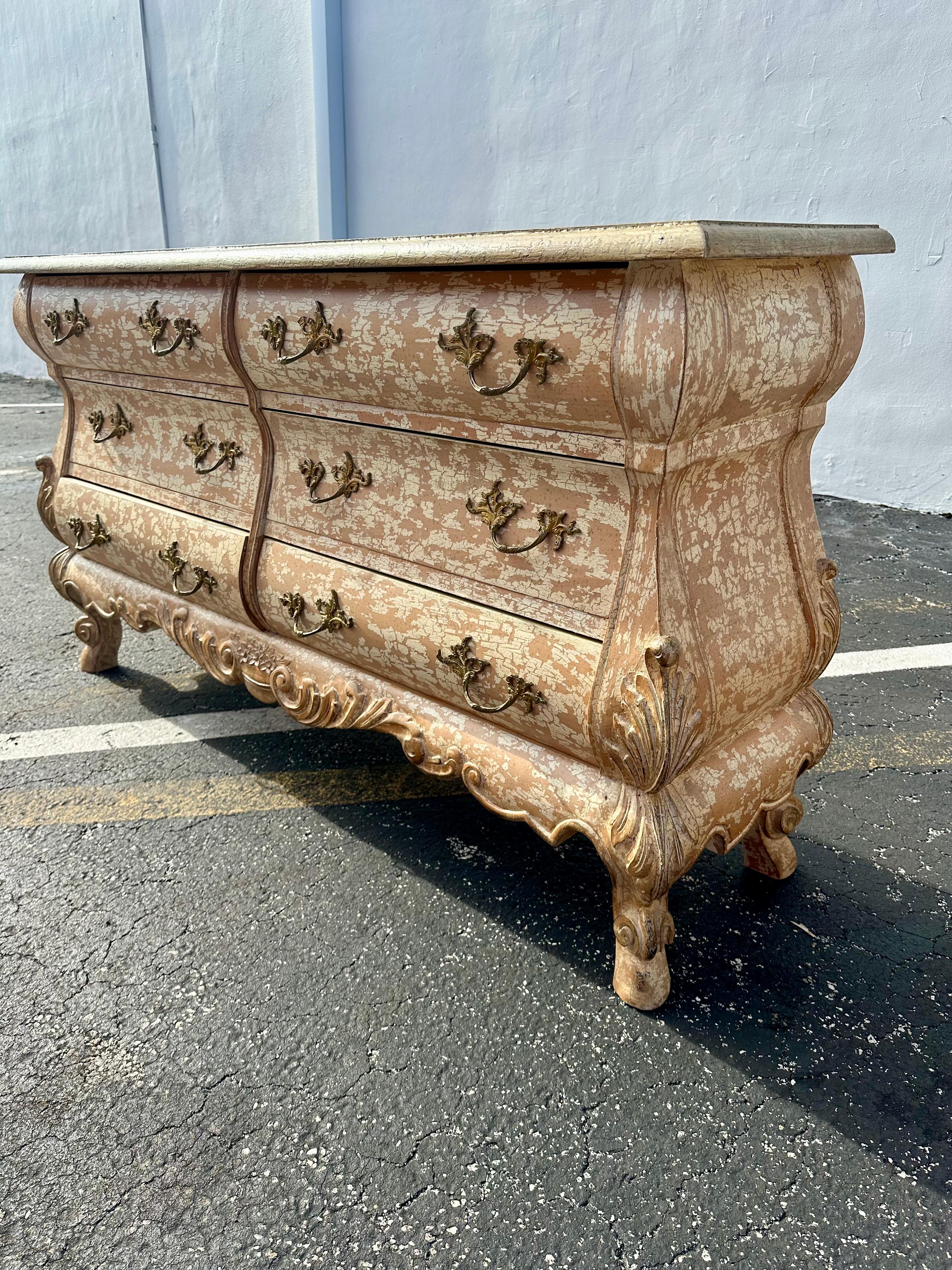 1970s Gustavian Style Spanish Rustic Distressed Vintage Dresser Chests, Set of 2 For Sale 3