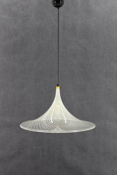 1970s  Guzzini "Trumpet" Pendant Lamp by Meblo, Italy
