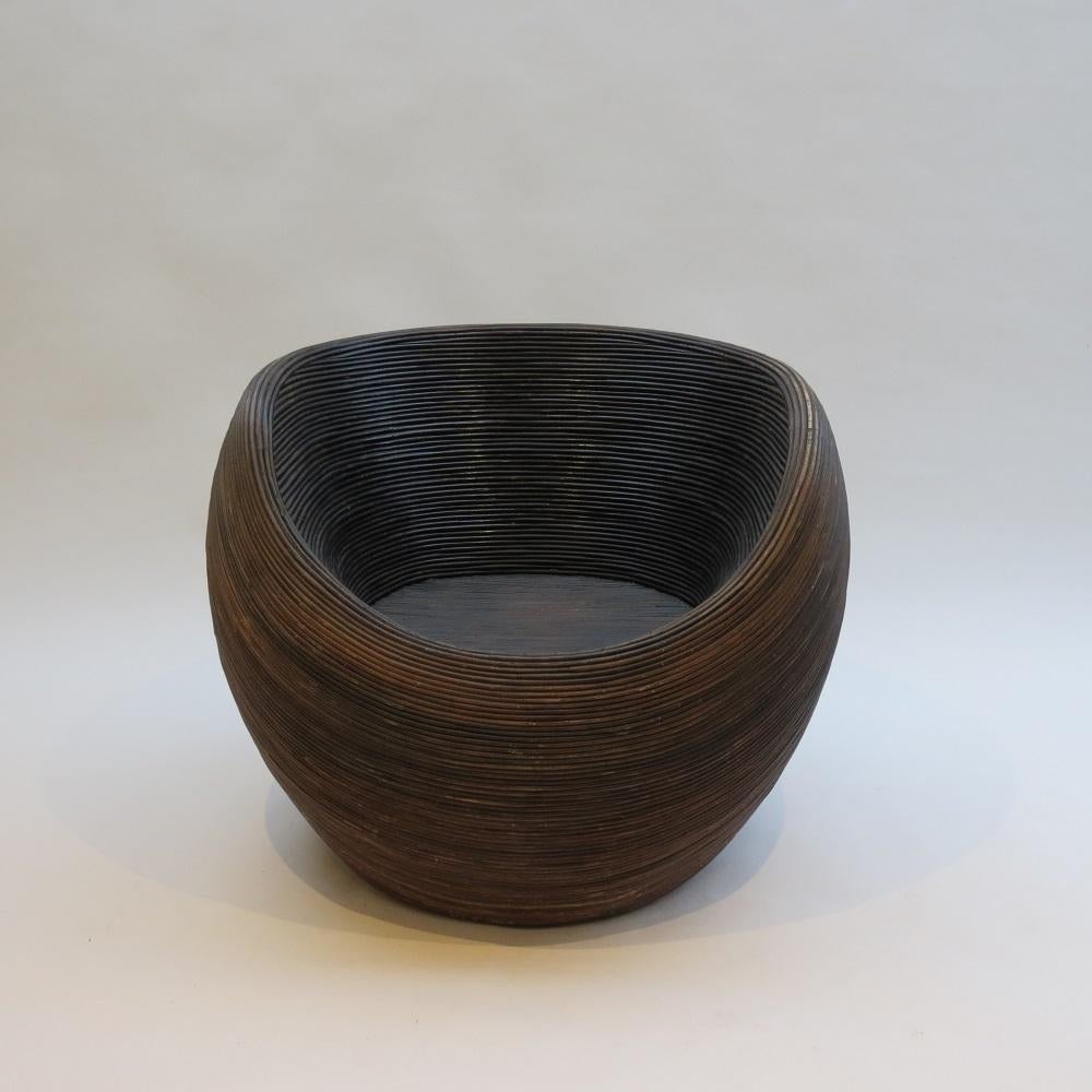 1970s Habitat Garden Rattan Spherical Chair 6