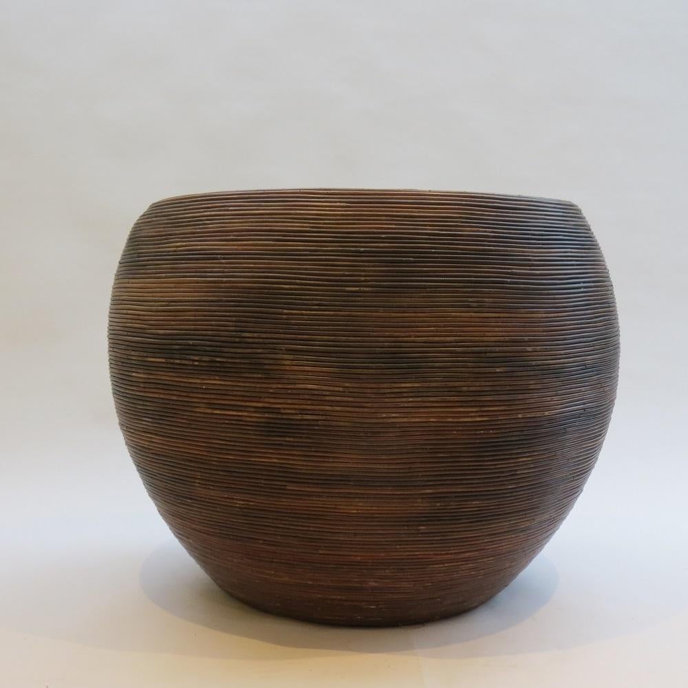 1970s Habitat Garden Rattan Spherical Chair 9