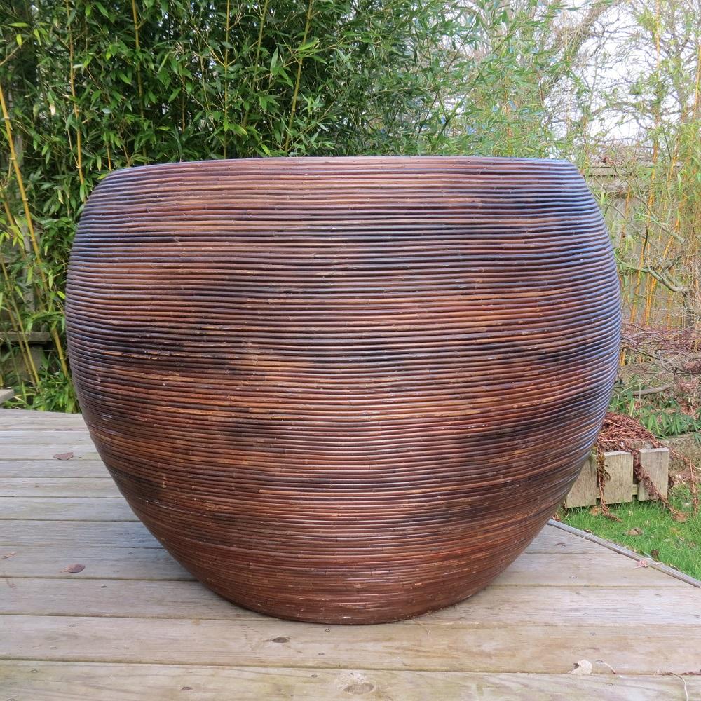 Machine-Made 1970s Habitat Garden Rattan Spherical Chair