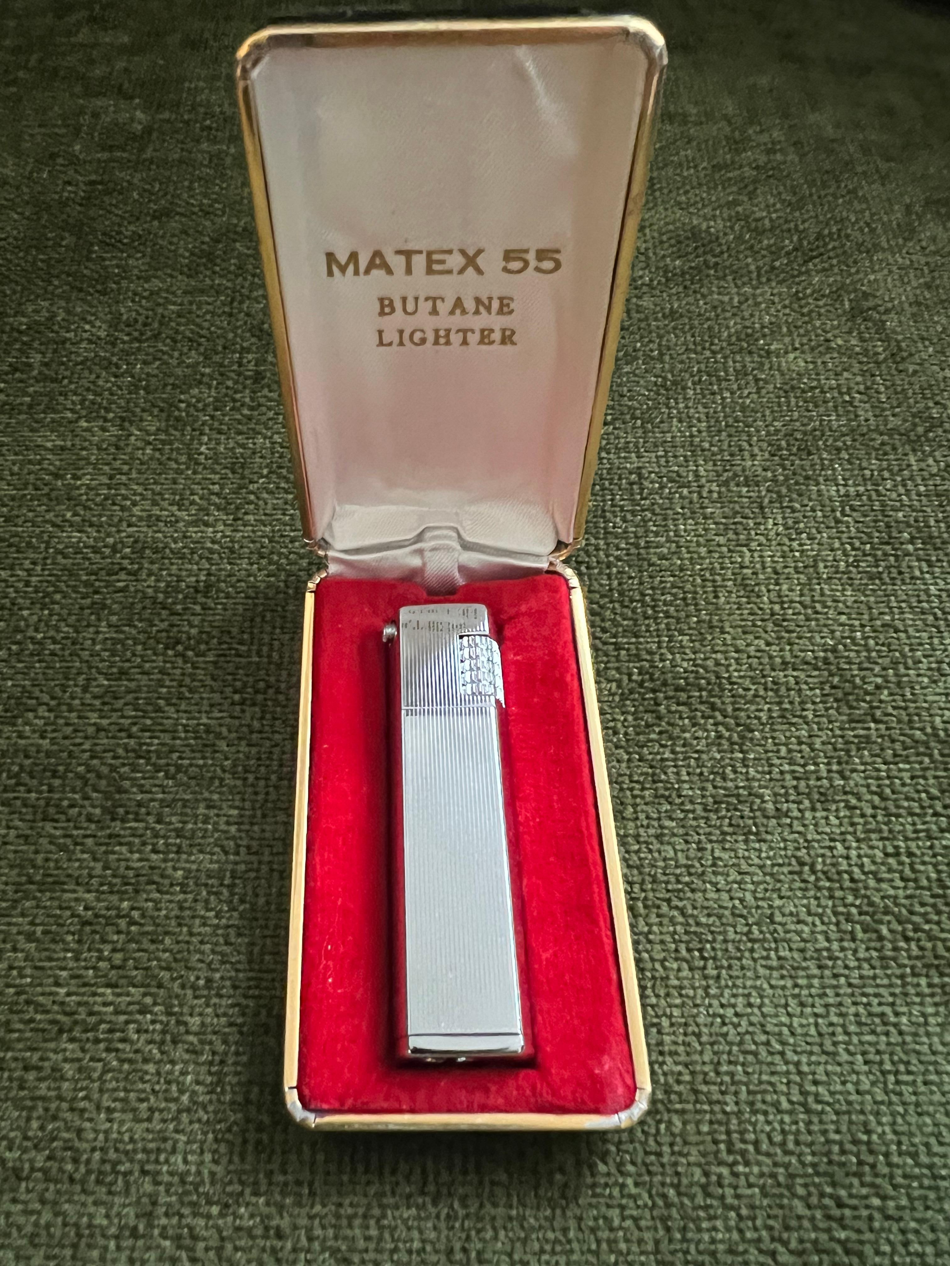 Hadson Matex 55 Butane Vintage-Leuchte in Original-Vintage-Etui, Hadson Matex, 1970er Jahre  (Art déco) im Angebot