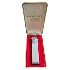 1970s Hadson “Matex 55” Butane Vintage Lighter In Original Vintage Case 