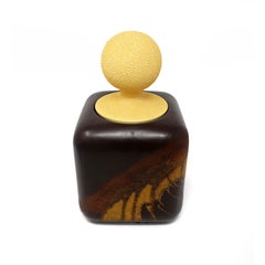 1970s Haeger Earth Wrap Lidded Ceramic Container