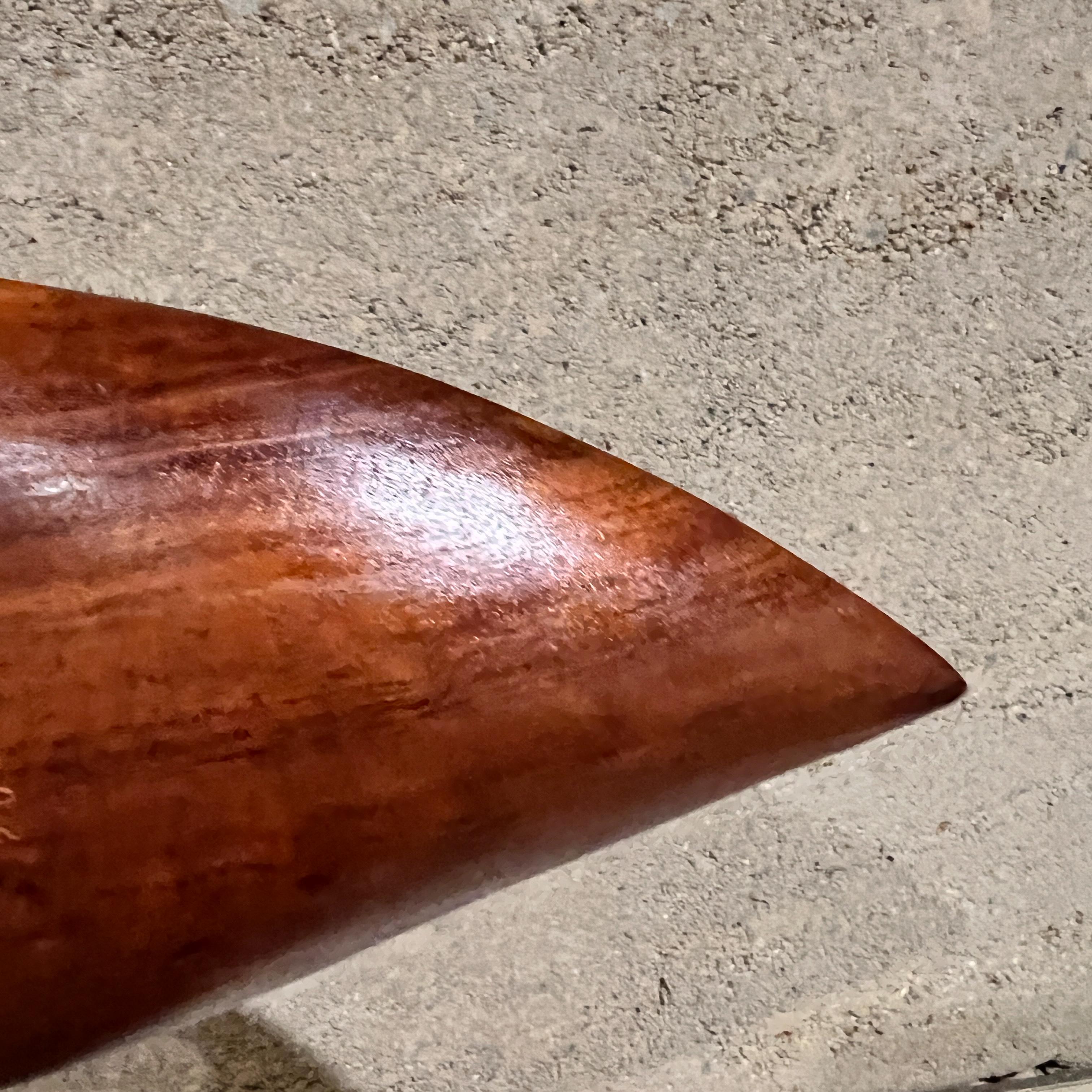 1970s Haitian Tropical Mahogany Sculptural Wood Tray For Sale 9