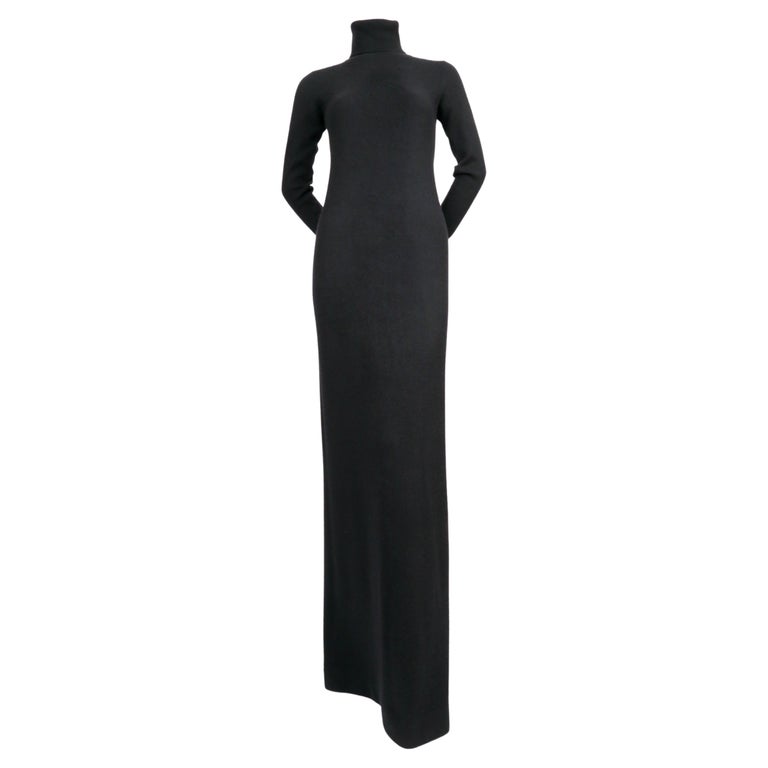 Halston black cashmere maxi dress, 1970s, offered by Jennifer Kobrin