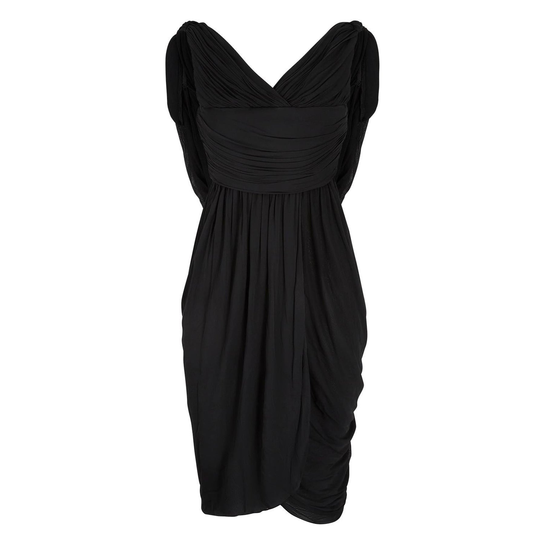 1970 Halston Black Label Couture Robe en jersey