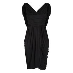 Abito in jersey di Halston Black Label Couture degli anni '70