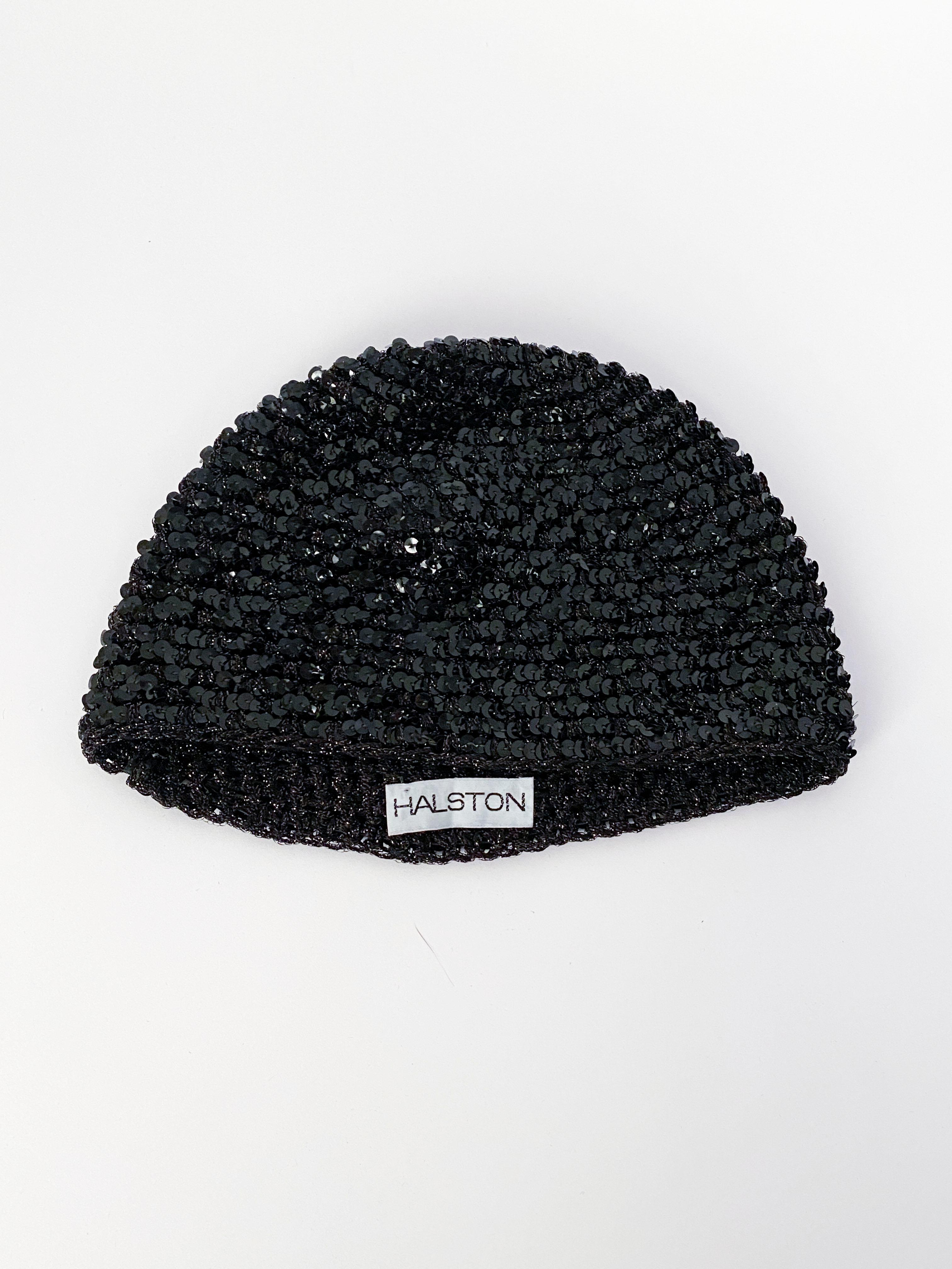 black knit skull cap