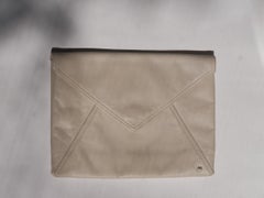 1970's Halston Envelope Bag Tan Leather