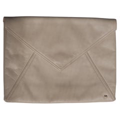 1970's Halston Envelope Bag Tan Leather