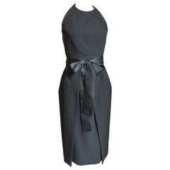 Vintage 1970s Halston Wrap Halter Dress