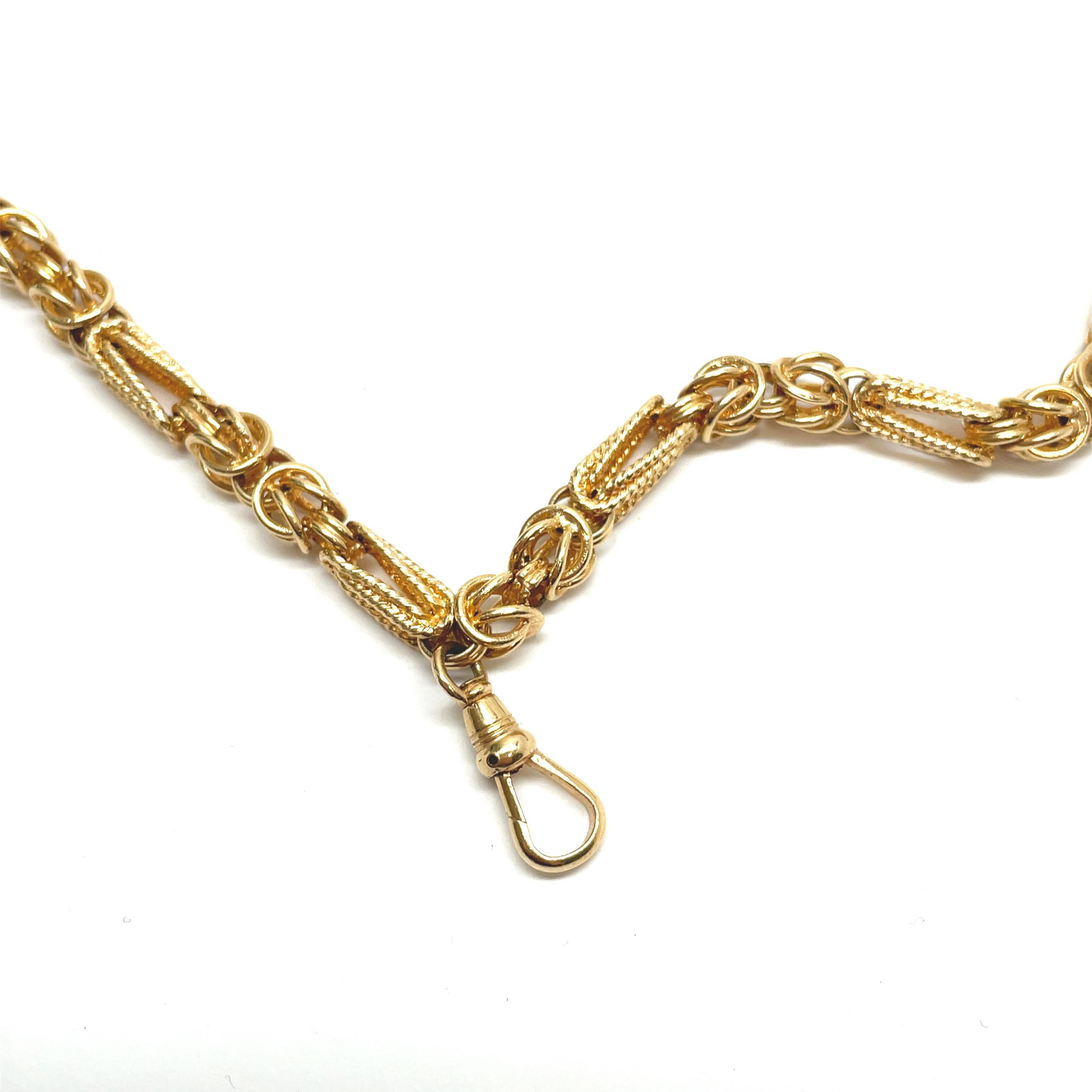 1970's Hand-Crafted Long Yellow Gold Chain 4