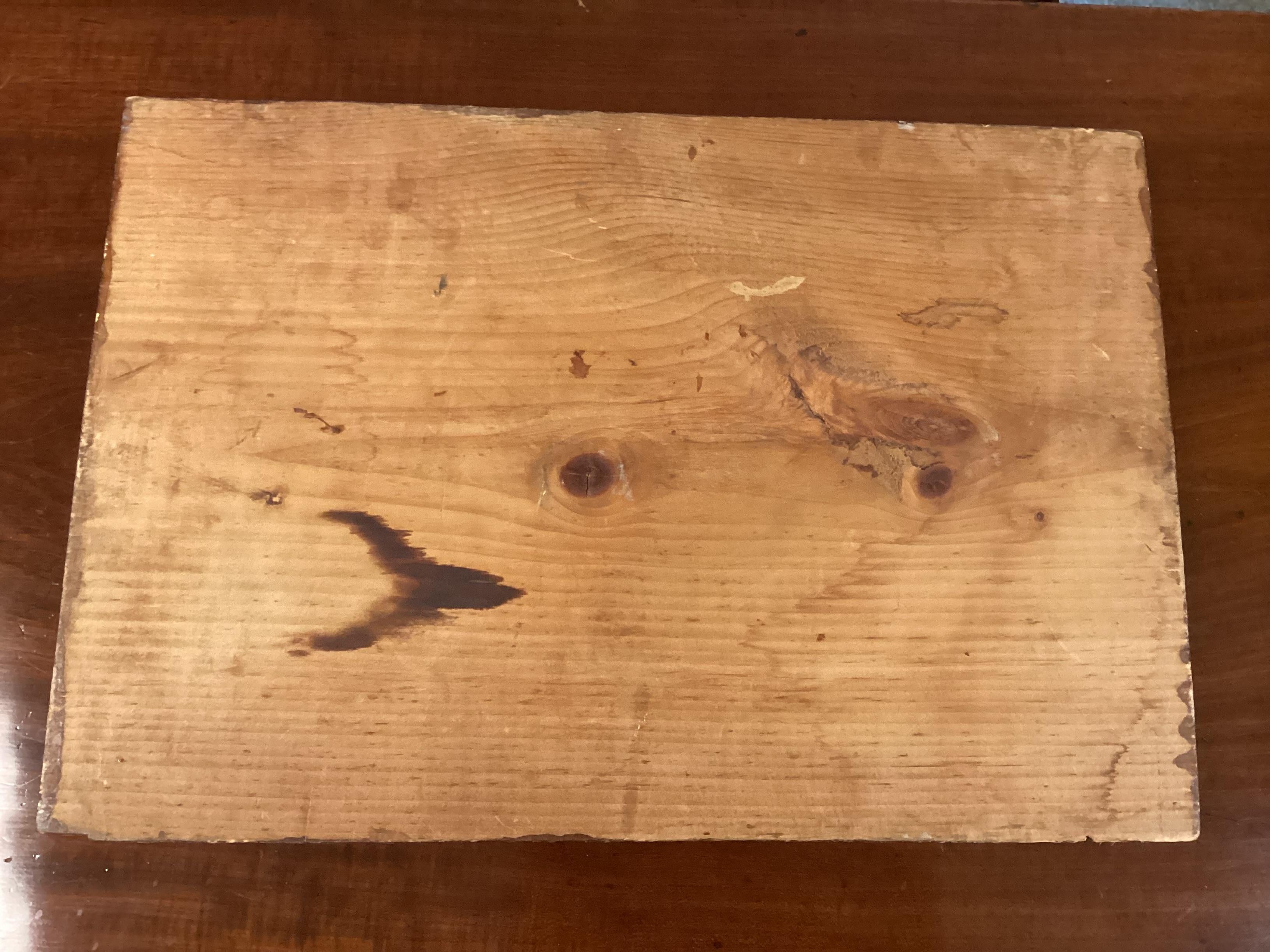 Plateau de présentation pour Ikebana/ Bonsai en pin, fait à la main, des années 1970 en vente 1