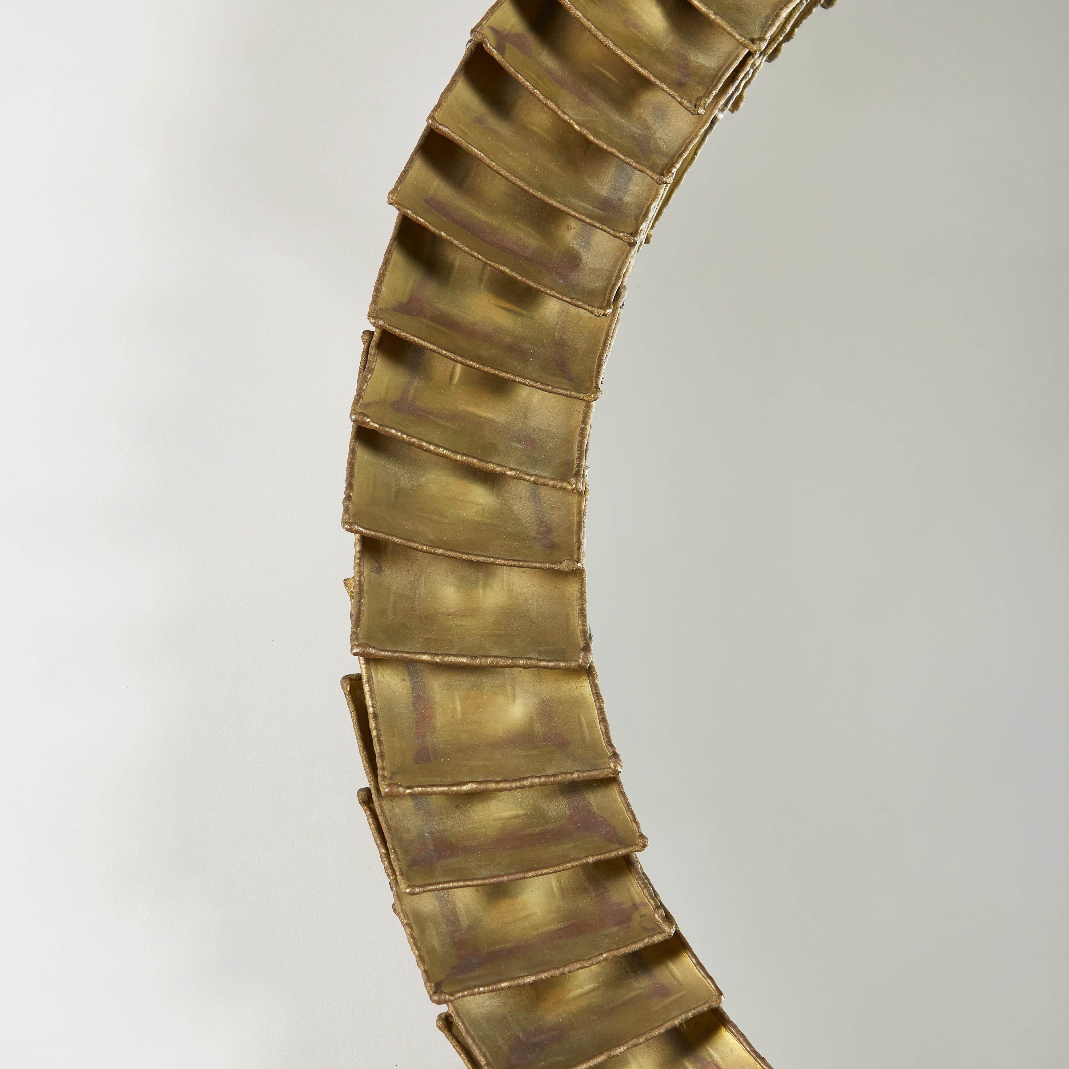 Late 20th Century 1970s Hand-Crafted Sculptural Mirror Designed & Made by Claes Giertta Sweden