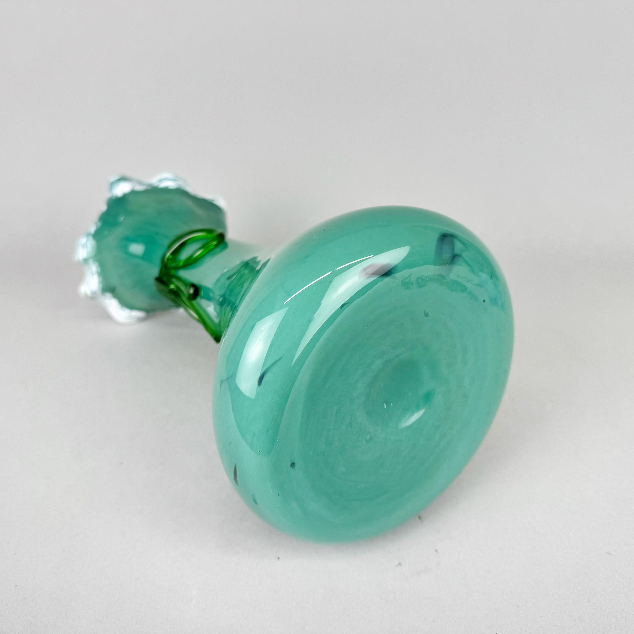 1970er Hand Made Kunstglas Vase im Angebot 1