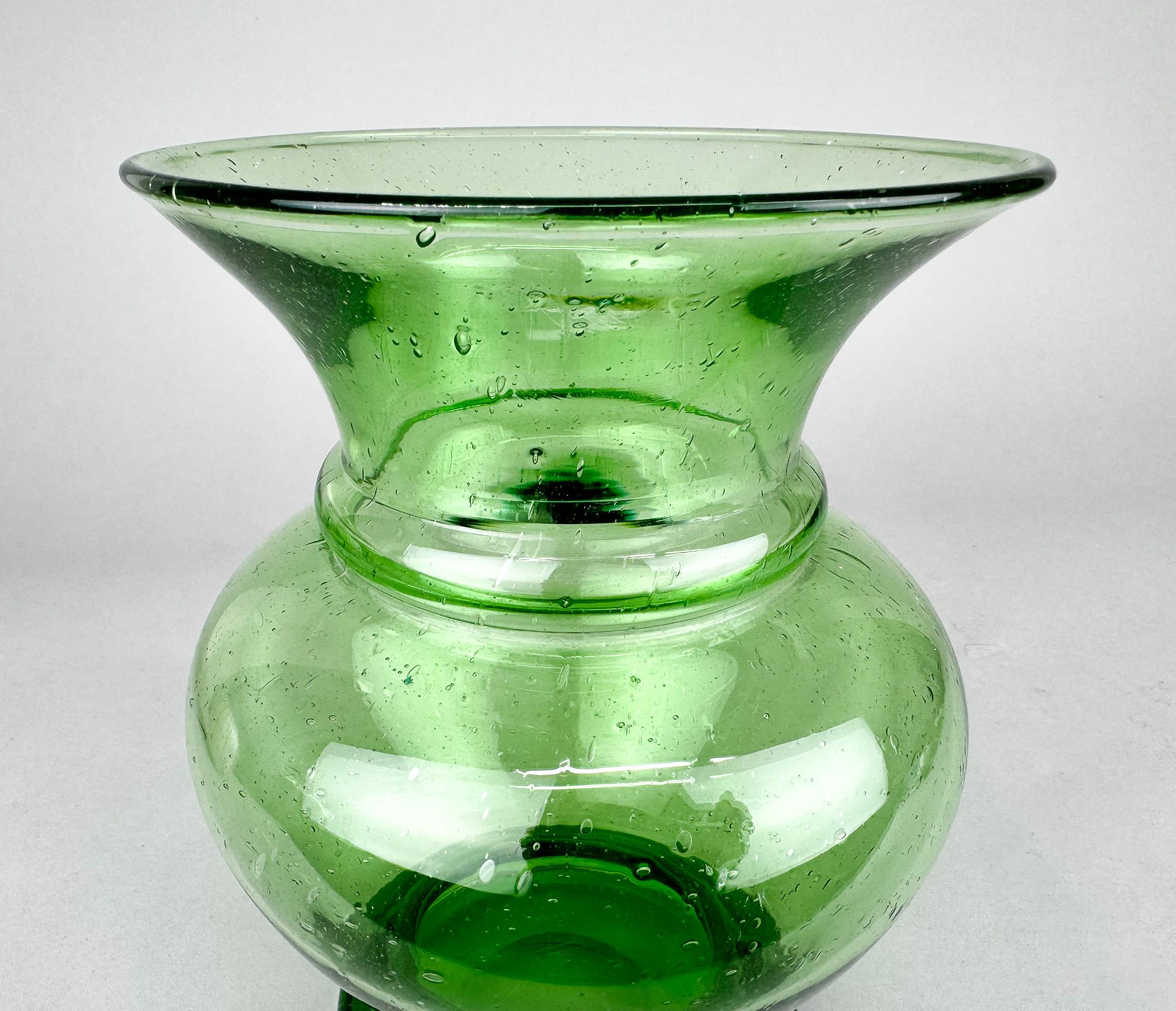 1970s Hand Made Glass Vase, Germany For Sale 2