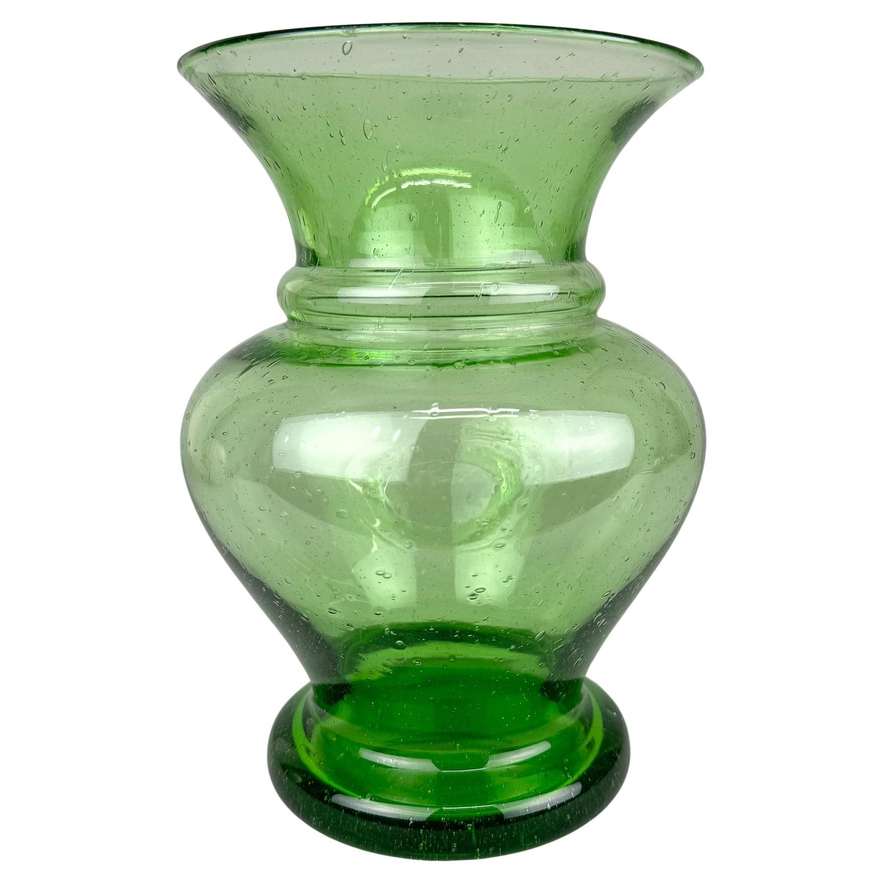 1970s Hand Made Glass Vase, Germany