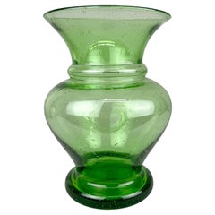 Vase en verre Hand Made des années 1970, Allemagne