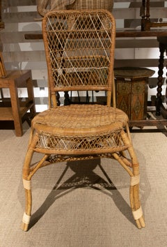 1970s Handmade Spanish Wicker Chair