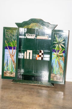 1970s Handpainted Mexican Cabinet